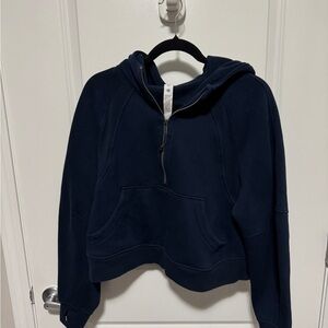 Lululemon Scuba Oversized Half-Zip Hood Navy Blue